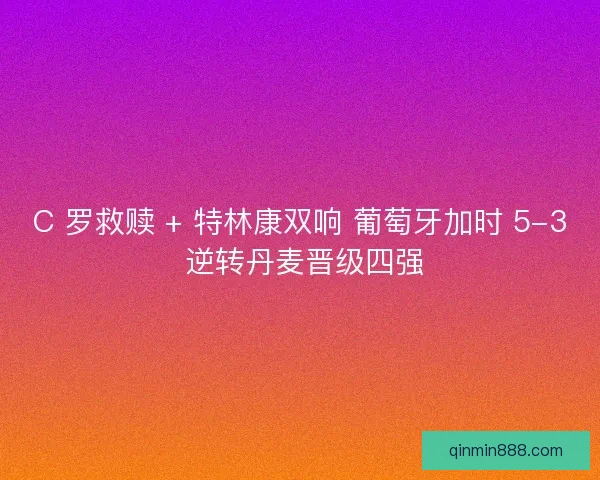 C 罗救赎 + 特林康双响 葡萄牙加时 5-3 逆转丹麦晋级四强